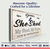 Personalized She Shed Sign XIX