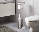 EasyStore™ Plus Stainless-steel Toilet Roll Holder with Toilet Brush