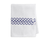 Navy Bath Towels - Embroidered Towels
