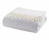 Embroidered Cotton Bath Towels