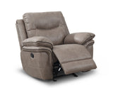 Isabella Sand 3 Piece Manual Motion Set (Sofa, Loveseat & Chair)