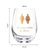 It Was Never a Dress, It Was Always a Cape Wine Glass