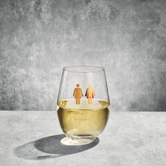 It Was Never a Dress, It Was Always a Cape Wine Glass