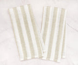 Beige Hand Towels - Set of 2