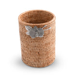 Orchids Hand Woven Wicker Rattan Utensils Holder