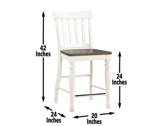 Joanna Two Tone 24" Counter Stool