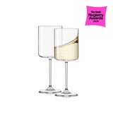Claire White Wine Glasses, 11.4 oz