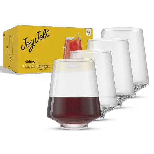 Sidney Stemless Wine Glasses, 19 oz