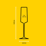 Sidney Champagne Flutes, 7 oz