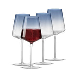 Sidney Blue Ombre Red Wine Glasses, 19oz