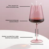 Sidney 16-Piece Blush Stemware Entertaining Set