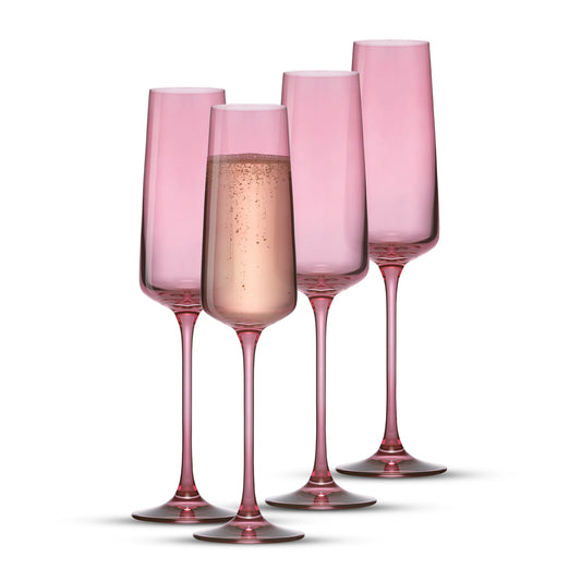 Sidney Champagne Flutes, 7 oz