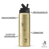 Disney Mickey Mouse and Minnie Mouse MonoMouse Stainless Steel Water Bottle
