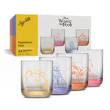 Disney Winnie the Pooh Peekaboo Pals Short Glasses, Set of 4