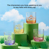 Disney Winnie the Pooh Peekaboo Pals Short Glasses, Set of 4
