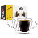 Disney Minnie Mouse 3D Double Wall Espresso Glasses, 5.4 oz
