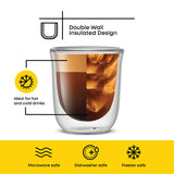 Javaah Double Wall Espresso Cups, 2 oz