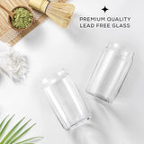 Can Shape Tumbler Drinking Glasses, 16 oz