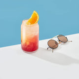 Can Shape Tumbler Drinking Glasses, 16 oz