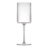 Elle Fluted Red Wine Glasses, 16.5 oz