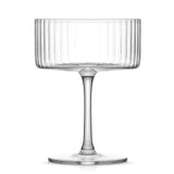 Elle Fluted Coupe Martini Glasses, 10 oz