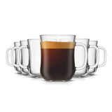 Diner Glass Coffee Mugs, 15.5 oz