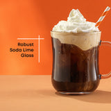 Diner Glass Coffee Mugs, 15.5 oz