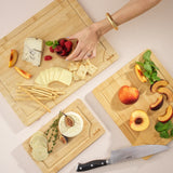 3-Piece Bamboo Kitchen Cutting Board Set