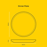 Mesa 6-Piece Stoneware Dinner Plates Set
