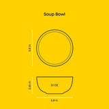 Mesa 6-Piece Stoneware Soup Bowls Set