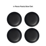 Mesa 4-Piece Stoneware Pasta Bowls Set
