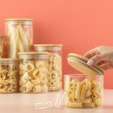 Glass Storage Jars with Airtight Lids Set