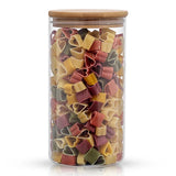 Glass Storage Jars with Airtight Lids Set