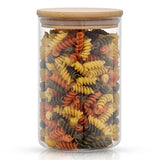 Glass Storage Jars with Airtight Lids Set