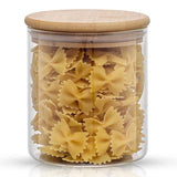 Glass Storage Jars with Airtight Lids Set
