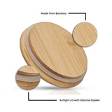 Glass Jar with Airtight Bamboo Lid