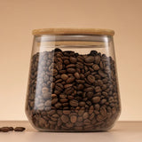 Glass Jar with Airtight Bamboo Lid