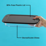 Borosilicate Glass Oven Dishes with Airtight Lids