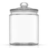 Round Glass Cookie Jar with Airtight Lids