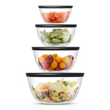 JoyFul Large Glass Mixing Bowls with Lids