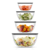 JoyFul Large Glass Mixing Bowls with Lids
