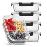 3-Sectional Meal Prep Food Storage Containers