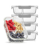 3-Sectional Meal Prep Food Storage Containers