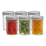 Mason Jars with Airtight Lids, Labels and Measures