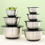 Stainless Steel Mixing Bowls with Lids Set