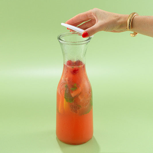 Hali Glass Carafe Pitcher with Lids