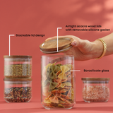 Holden 11-Piece Stackable Glass Storage Canister Gift Set