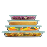 Borosilicate Glass Oven Dishes with Airtight Lids