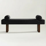 Jasmine 60" Modern Chenille Upholstered Bench
