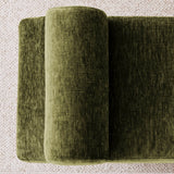 Jasmine 60" Modern Chenille Upholstered Bench